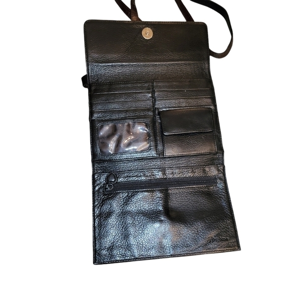 Vintage Brighton Leather Purse 5" x 8" Brown - Picture 4 of 5